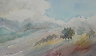 Art - Painting - Landscape - Haze